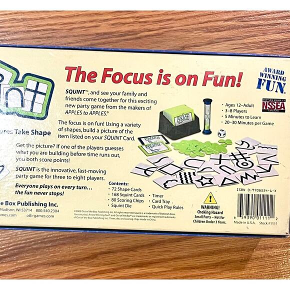 SQuint Board Game The Game where pictures take Shape - Picture 6 of 6